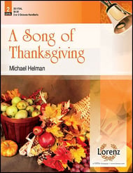 A Song of Thanksgiving Handbell sheet music cover Thumbnail